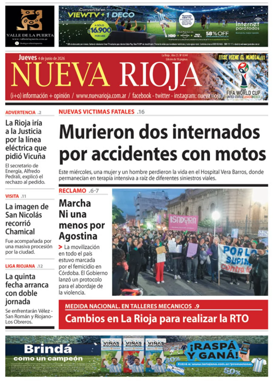 Tapa de edición impresa de fecha 04.06.2026