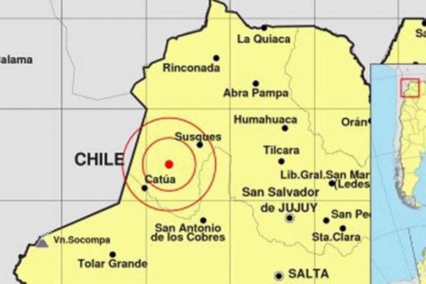 Un fuerte sismo se registró en la Puna jujeña