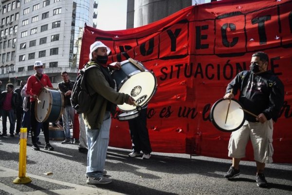 Protesta en el Indec: las personas en situación de calle reclamaron una inclusión
