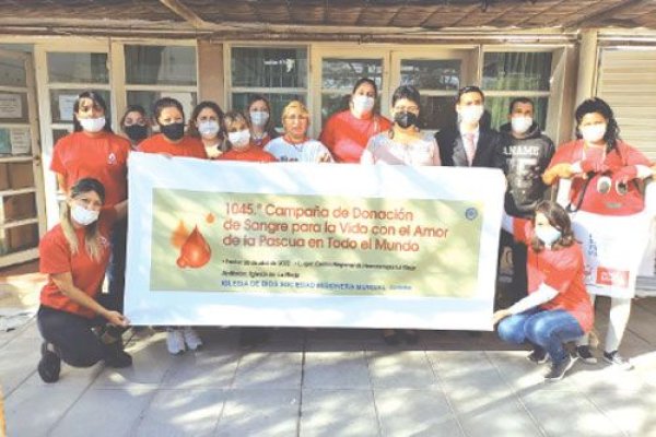 Iglesia de Dios realizó campaña de donación de sangre