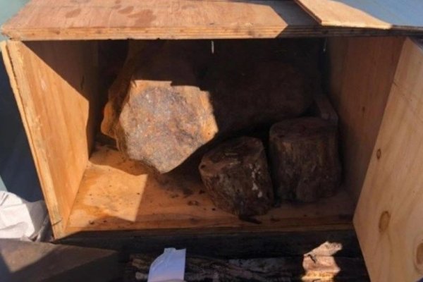 Fotos: robaron un meteorito en Argentina y lo encontraron en Uruguay