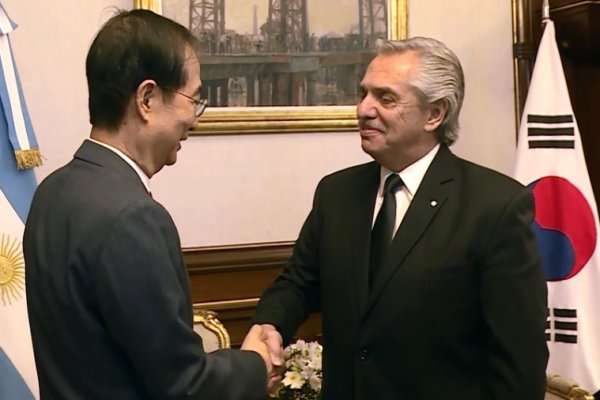El Presidente recibió en la Casa Rosada al primer ministro de Corea del Sur