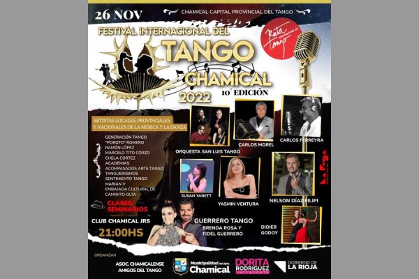 Chamical reeditará el Festival Internacional de Tango 2022