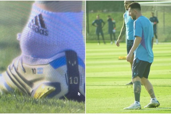 Preocupación en la selección: Messi tiene un tobillo hinchado