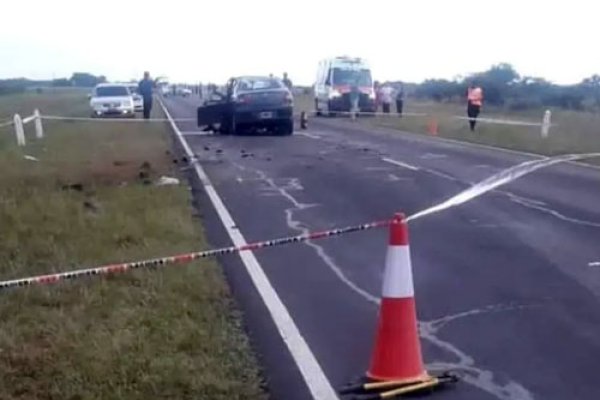 Una pareja murió en un accidente en la Ruta Nacional 12