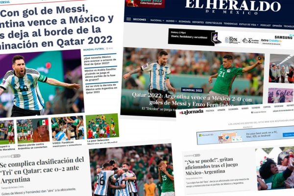 Los medios mexicanos se lamentaron por la caída de su seleccionado ante Argentina
