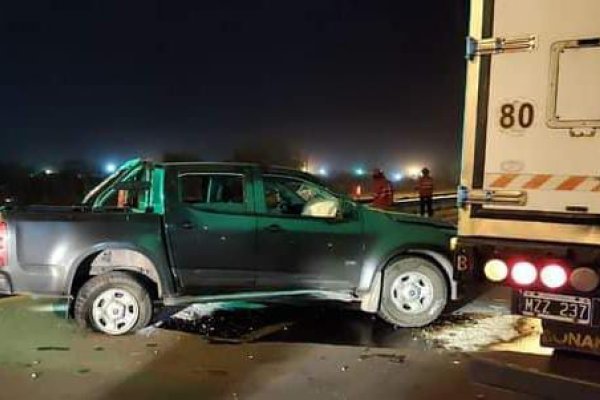 Menor en aparente estado de ebriedad chocó un camión en Ruta 38