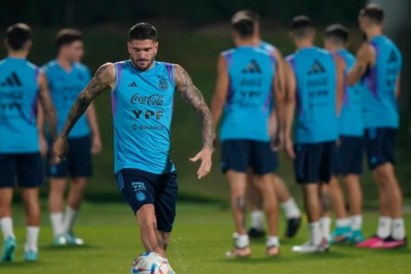 Rodrigo De Paul tiene una molestia física y está en duda para el partido entre la Argentina y Países Bajos