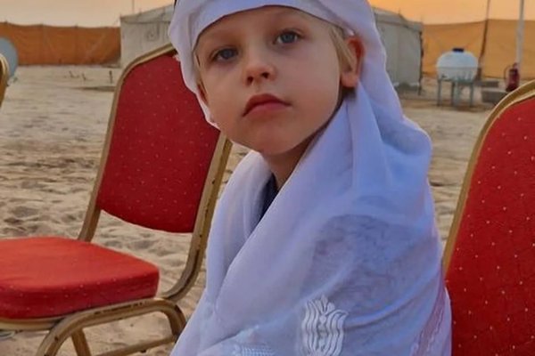 Mirko, el hijo de Marley, estrenó look qatarí y endulzó las redes sociales