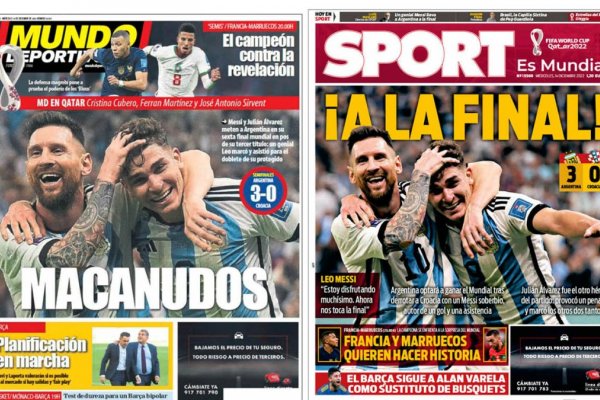 Messi acapara las portadas de los principales medios deportivos del mundo