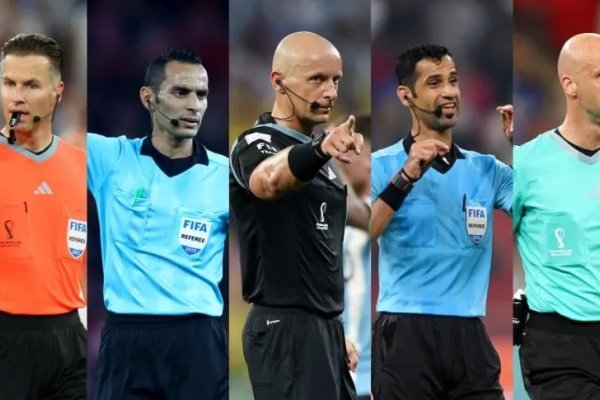 Los cinco árbitros con más chances de dirigir a Argentina y Francia en la final