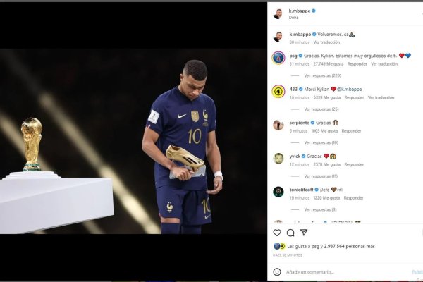Kylian Mbappé rompió el silencio en las redes tras haber perdido la final del Mundial