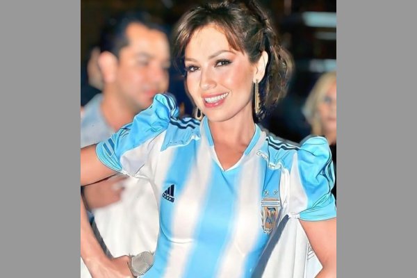 Thalía celebró la victoria de Argentina en el Mundial con imágenes inéditas