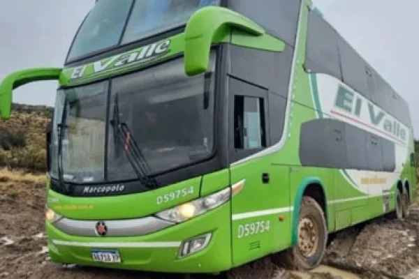  Chofer de un micro atascado en el barro caminó 20 kilómetros bajo la lluvia para solicitar ayuda y terminó con hipotermia