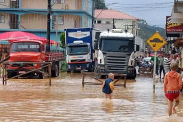 Brasil: declaran estado de emergencias por fuertes lluvias