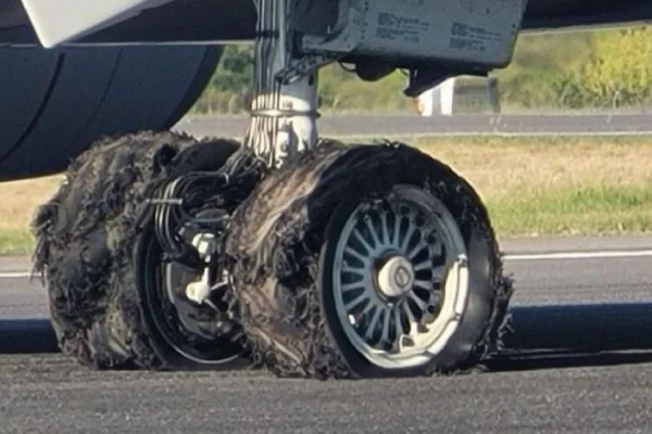 Se le reventó un neumático a un avión: debió aterrizar de emergencia en Ezeiza
