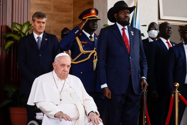 El Papa llegó a Sudán del Sur para una 