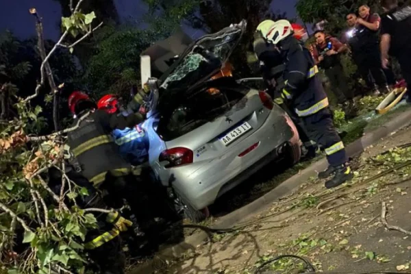 Villa lugano: un muerto y tres heridos tras chocar el auto contra un árbol