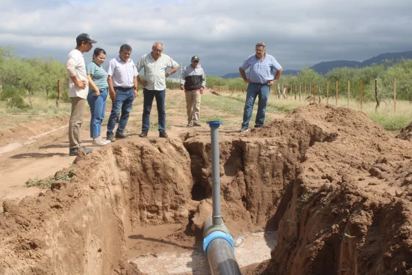 Analizan el avance de obras hídricas en Chepes