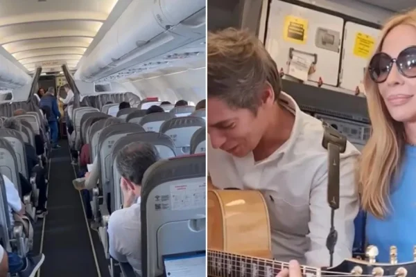 Carlos Baute y Marta Sánchez calmaron a tripulación de un vuelo con turbulencias al cantar “Colgando en tus manos”