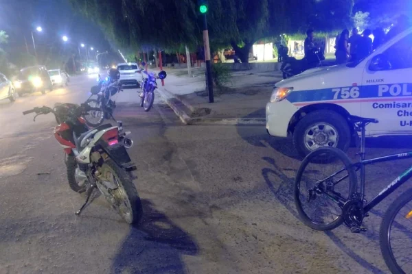 Choque de motos dejó un herido en Chepes
