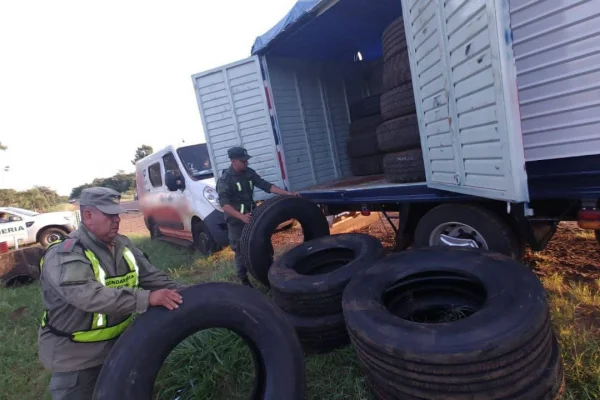 Misiones: decomisan neumáticos ilegales valuados en más de 34 millones de pesos