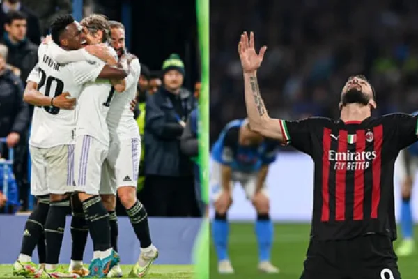 Real Madrid y Milan son los primeros semifinalistas