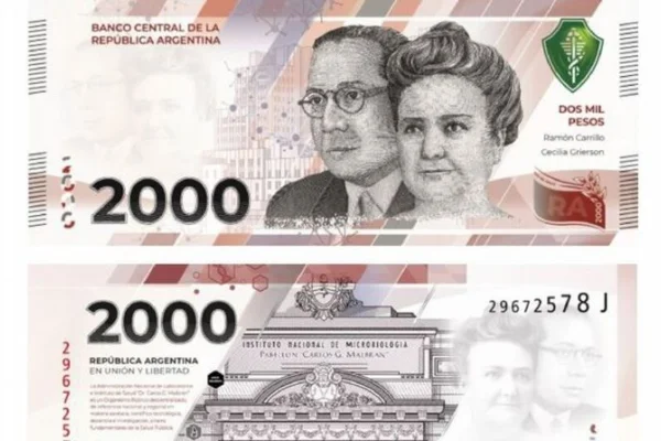 El Banco Central ya tiene en su poder los billetes de $2.000 y define su salida