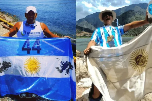 Carolina Sá y Santiago Gutiérrez, los atletas que superaron sus limitaciones físicas y cruzarán a nado el Río de la Plata en honor a Malvinas
