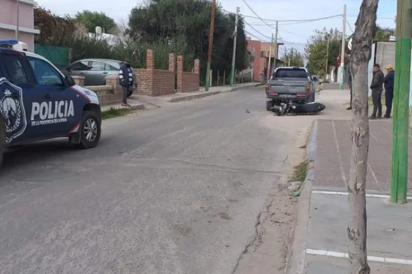Fuerte colisión de vehículos en Aimogasta