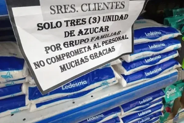 Por la sequía hay escasez de azúcar y se vende hasta un 25% más caro