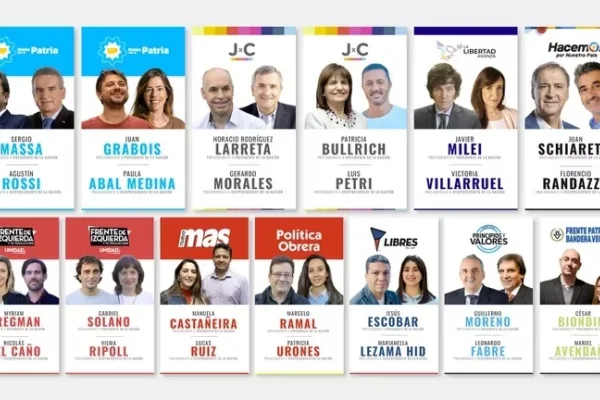 Se anotaron 19 fórmulas presidenciales para las PASO