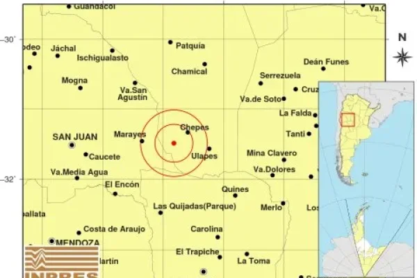 Dos sismos de 2.5 de magnitud en Chepes