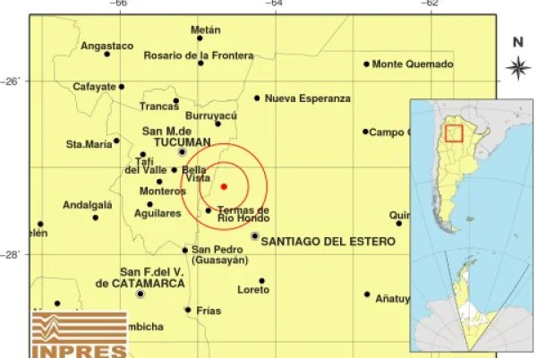 Un sismo de 4,8 grados sacudió parte de Santiago del Estero