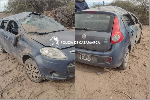 Tres mujeres heridas tras un vuelco en Catamarca