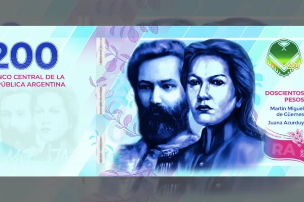 Presentaron un nuevo billete de $200 con la figura del General Güemes y Juana Azurduy