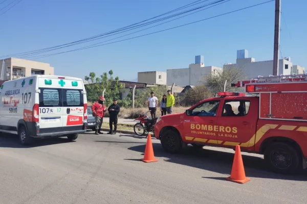 Motociclista herido en un choque con un auto