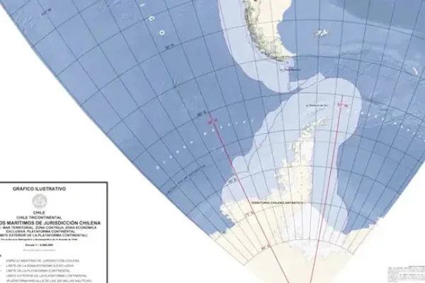Cancillería presentó queja por un mapa chileno que se proyecta sobre territorio argentino
