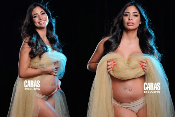 La primera sesión de fotos de Daniela Celis embarazada de gemelos