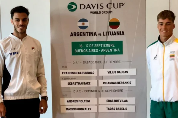 Francisco Cerúndolo abrirá la serie de Copa Davis ante Lituania