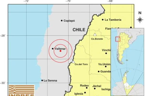 Fuerte sismo en Chile fue percibido en distintas ciudades de La Rioja