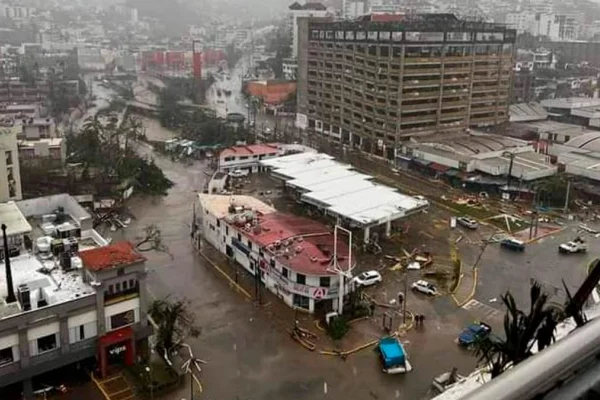 Confirmaron 39 muertos por el huracán Otis en Acapulco