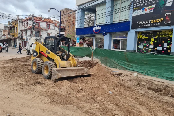 Continúan los cortes de calles por la ejecución de obras en el centro de la ciudad
