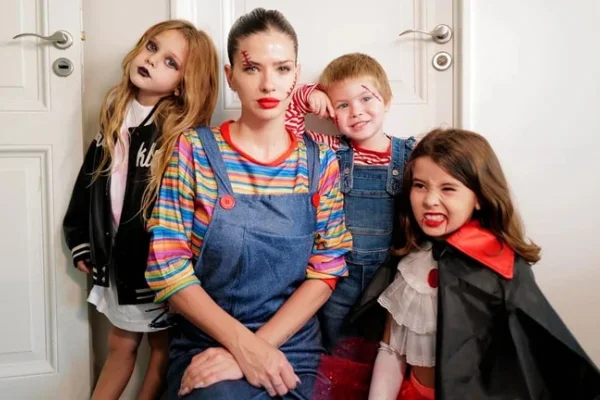 La China Suárez celebró Halloween con sus tres hijos y sorprendió con las fotos