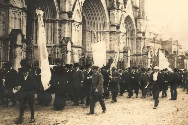 La primera peregrinación de trabajadores a la basílica de Luján