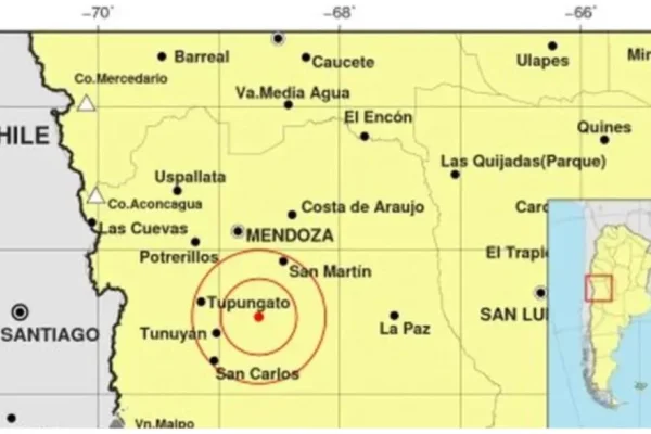 Un sismo de 4.1 de magnitud sacudió a la provincia de Mendoza