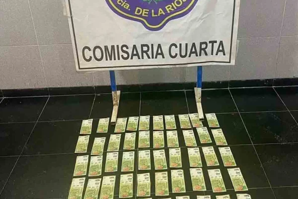 La Policía recuperó  dinero en efectivo robado