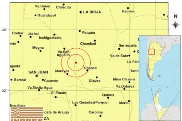 Se registró un temblor en el sur de La Rioja