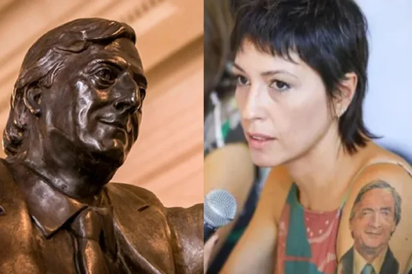 Ya se sabe a dónde fue la estatua de Néstor Kirchner: la cuidará Mayra Mendoza en Quilmes