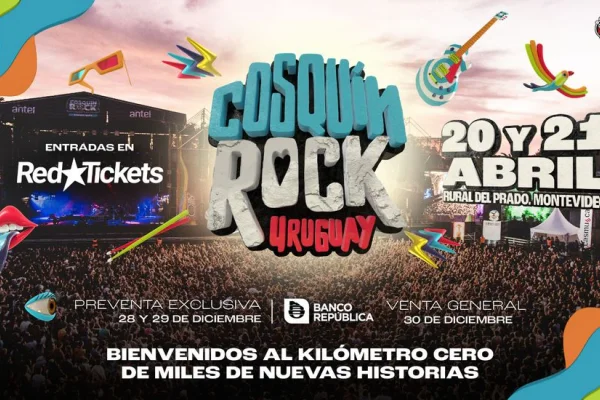 El Cosquín Rock Uruguay ya tiene fecha y se realizará en la Rural del Prado en 2024